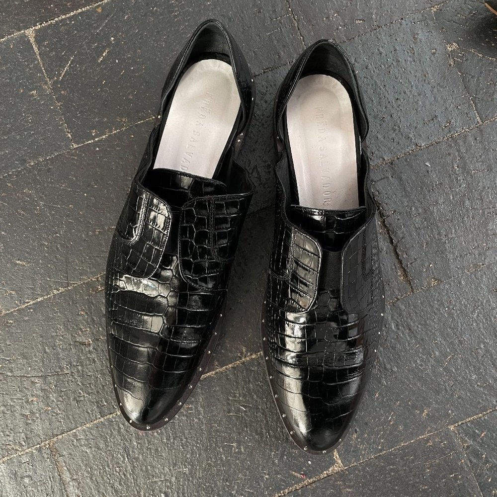 Fred Salvador Laceless Oxfords (Worn once)